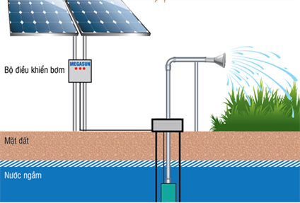 Bơm nước dùng năng lượng mặt trời  – Giải pháp tiết kiệm điện năng hiệu quả